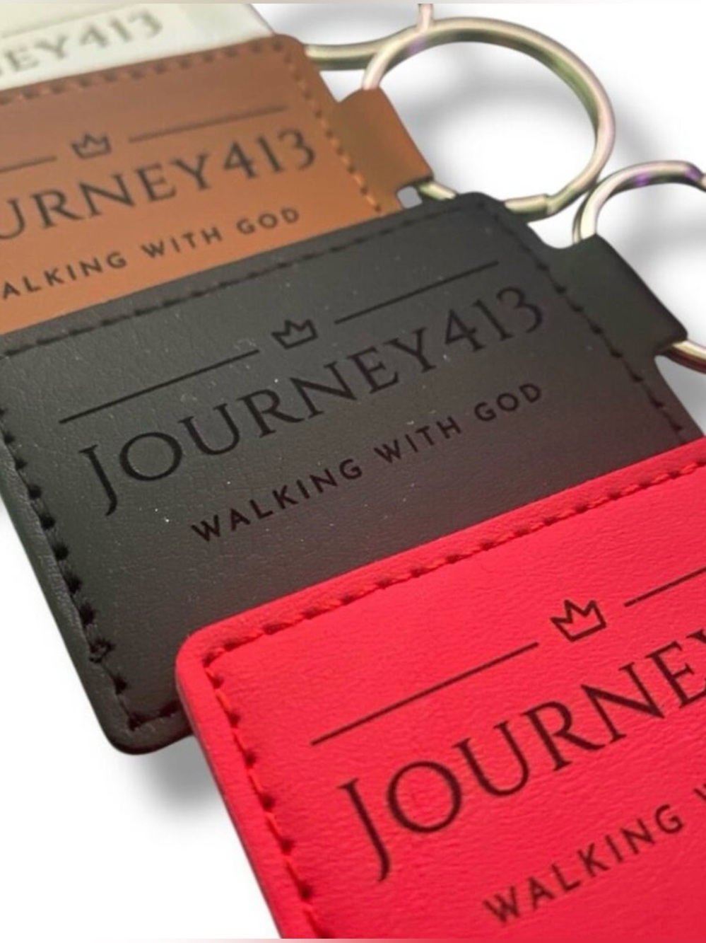 BLACK JOURNEY413 LUXURY LEATHER KEYCHAIN
